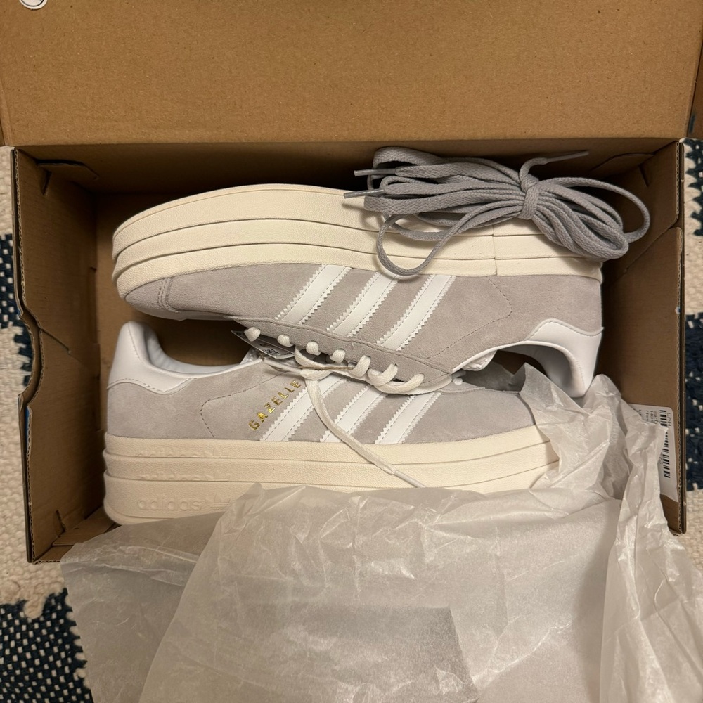 Adidas Gazelle Bold Grey/White Sold Out